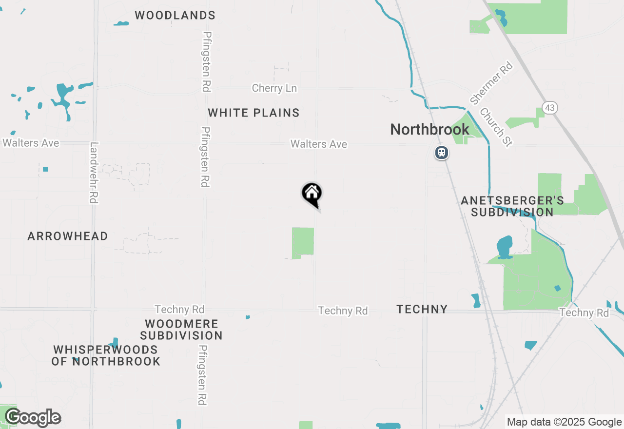 Map of 2411 Woodlawn Road, Northbrook, IL 60062