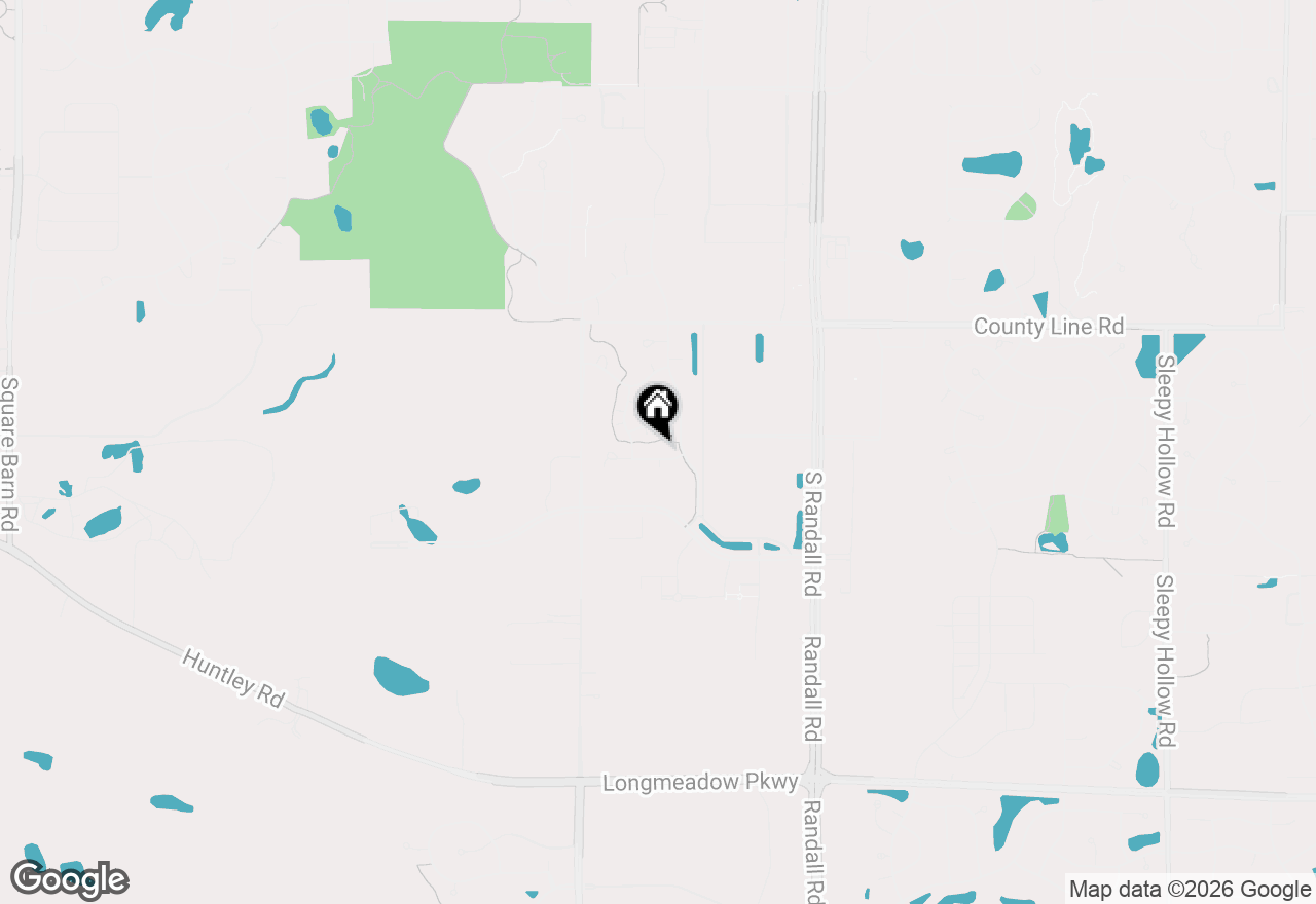 Map of 2616 Christie Drive, Algonquin, IL 60102