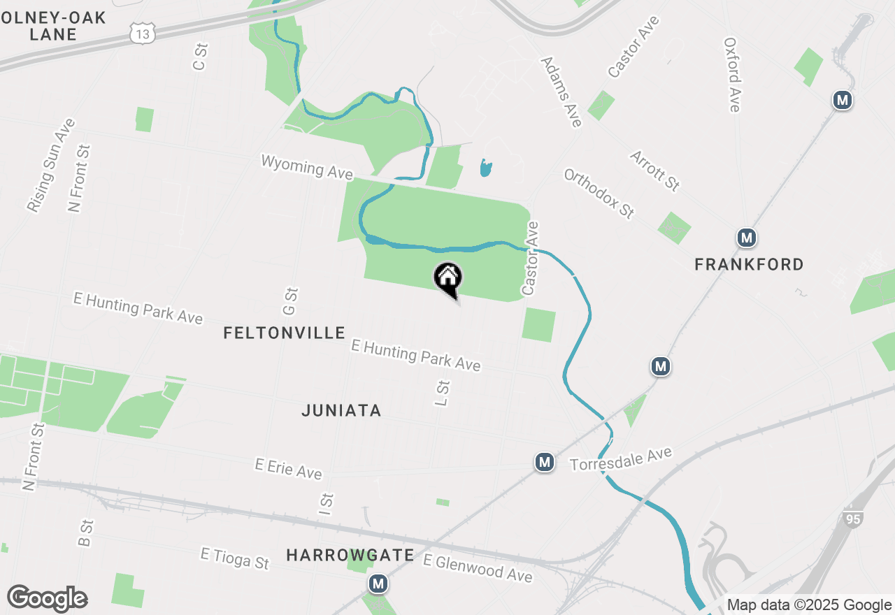 Map of 4327 Howland Street, Philadelphia, PA 19124