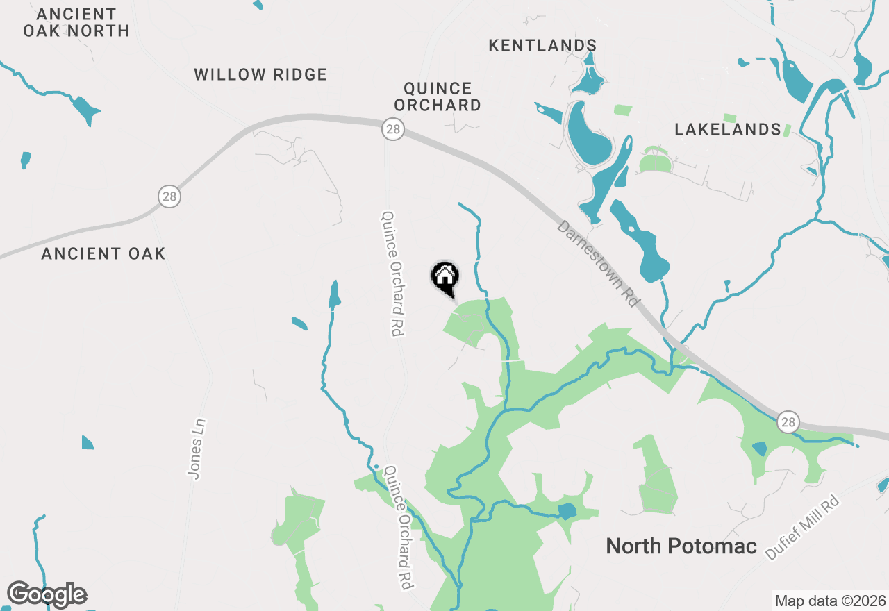 Map of 15501 Peach Leaf Lane, North Potomac, MD 20878