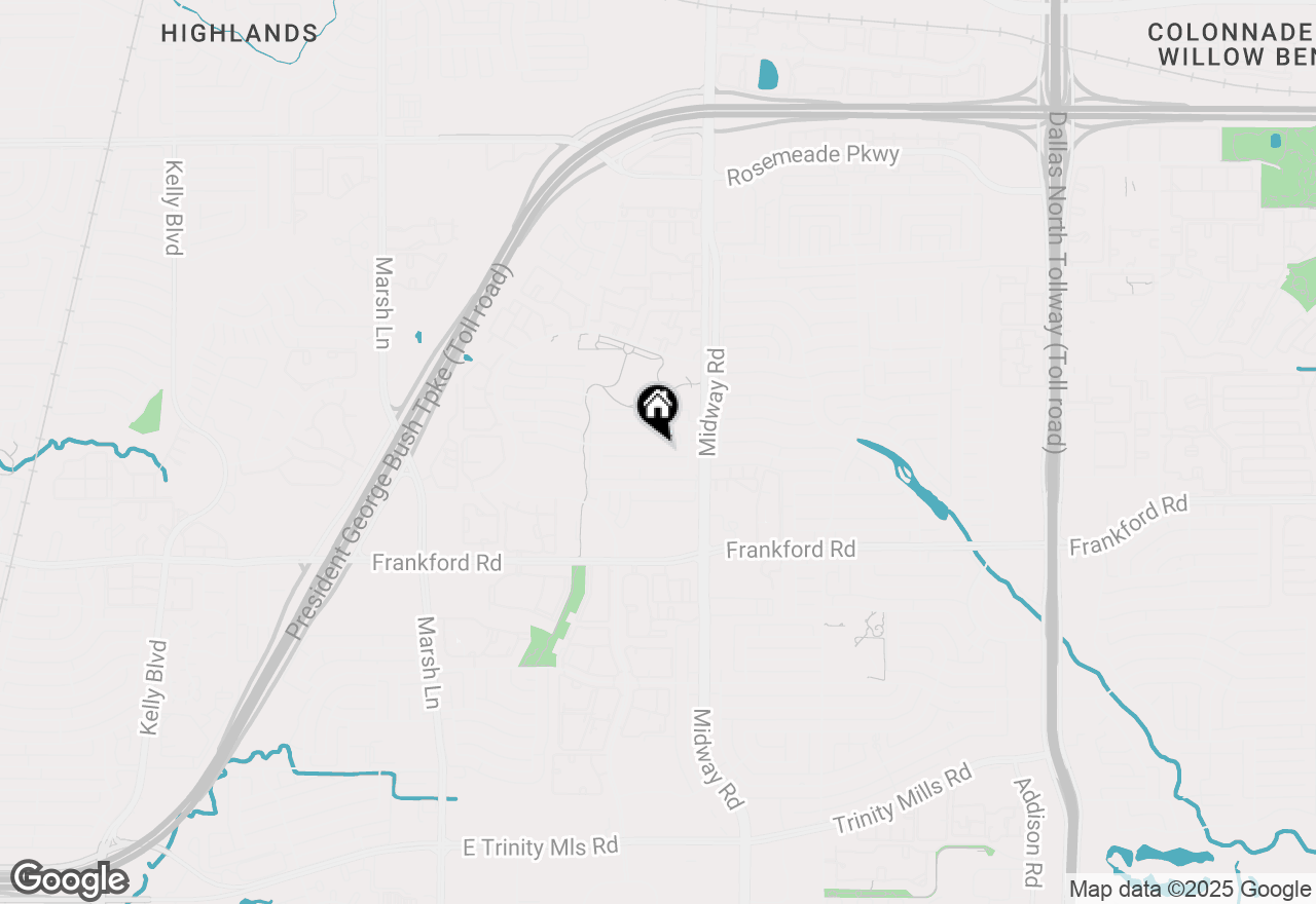 Map of 3916 Granbury Drive, Dallas, TX 75287