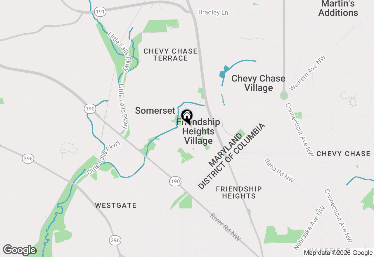 Map of 4601 N Park Avenue #715, Chevy Chase, MD 20815