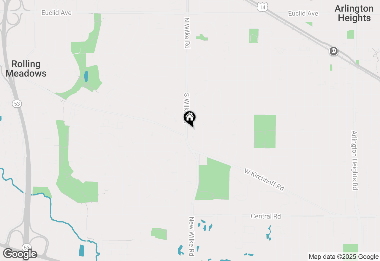 Map of 502 S Reuter Drive, Arlington Heights, IL 60005