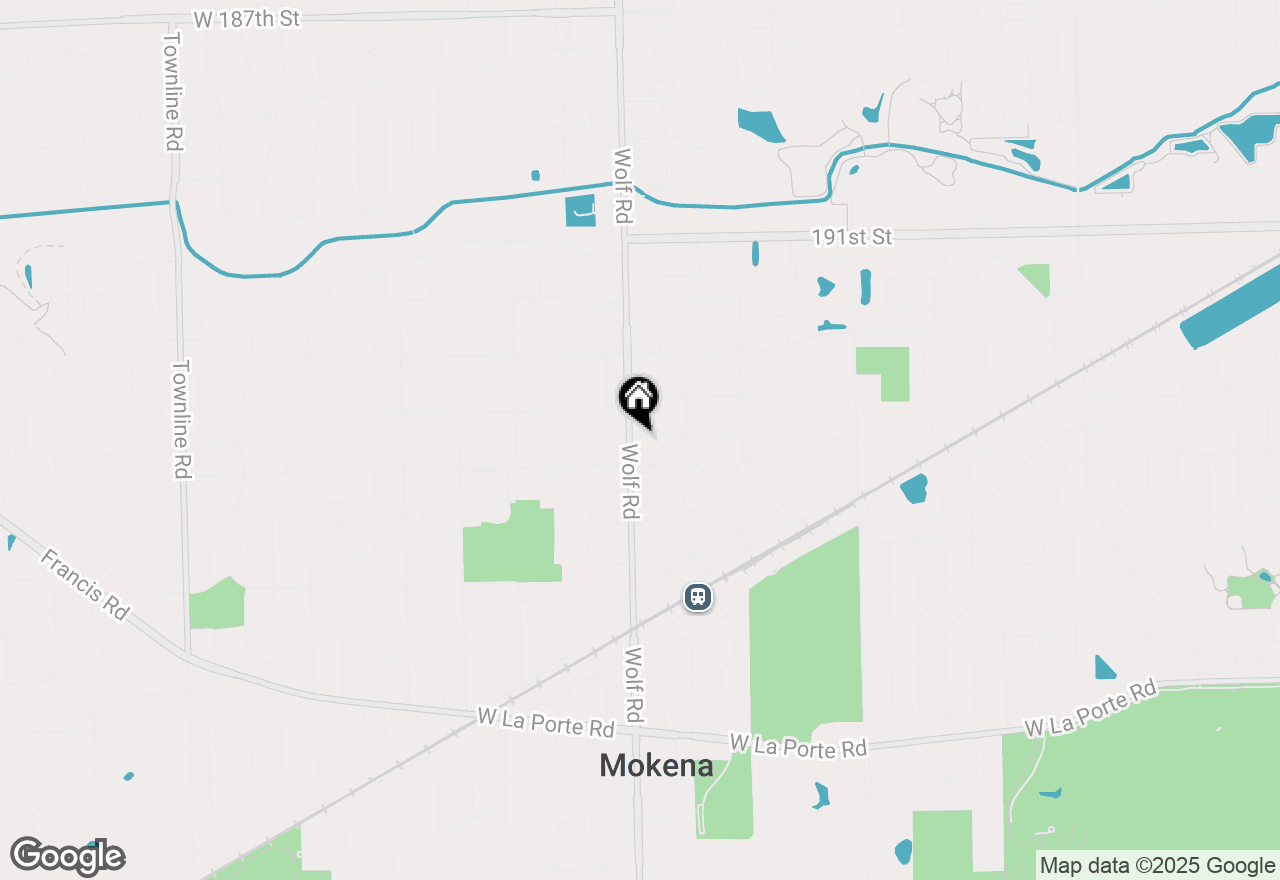 Map of 19429 Wolf Road, Mokena, IL 60448