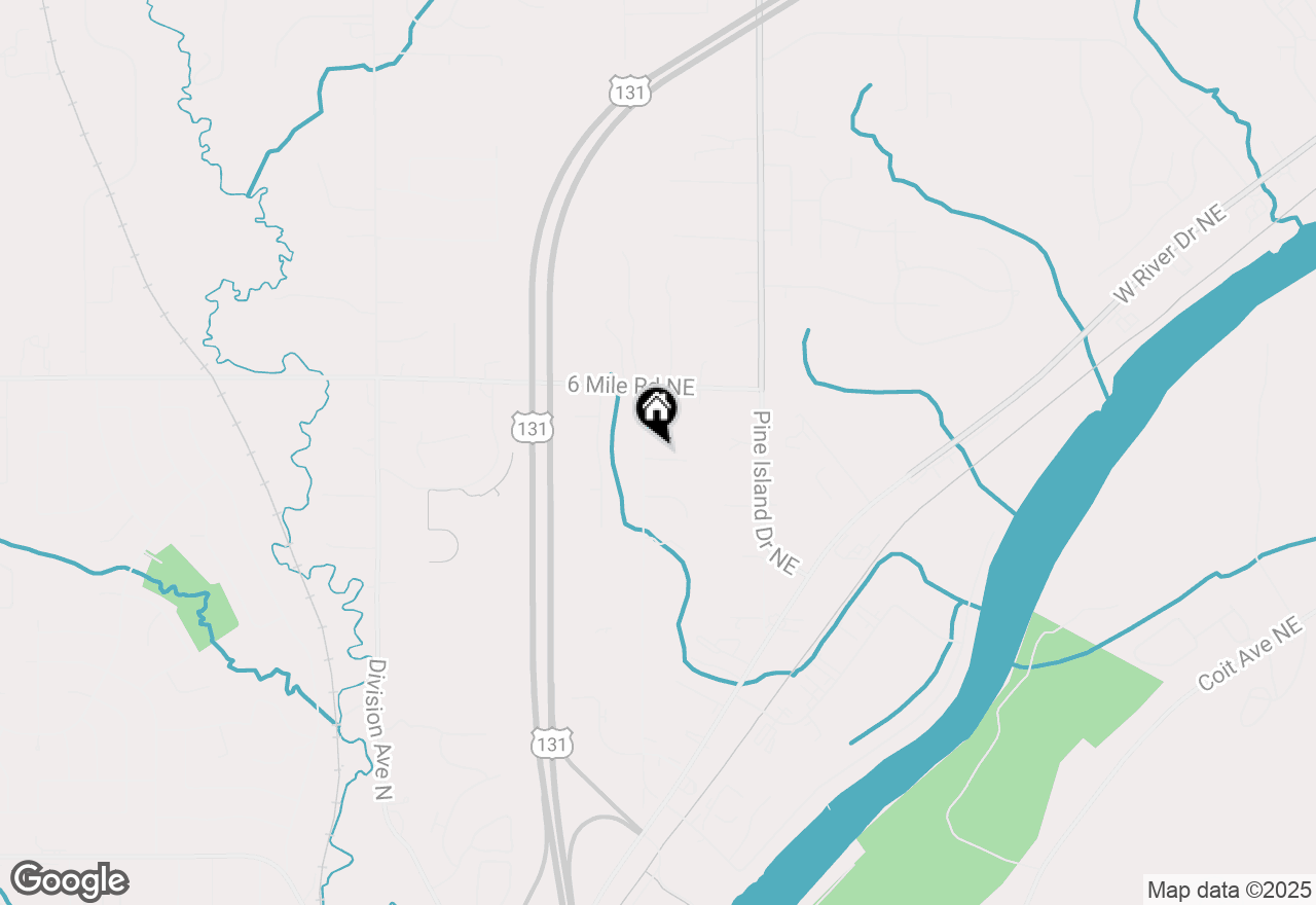 Map of 5090 Wakefield Avenue Ne, Comstock Park, MI 49321