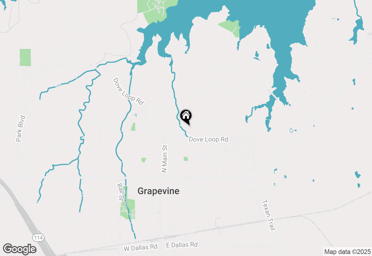 Map of 800 Spring Creek Drive, Grapevine, TX 76051