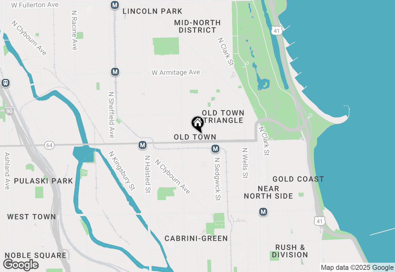 Map of 1616 N Cleveland Avenue #2, Chicago, IL 60614