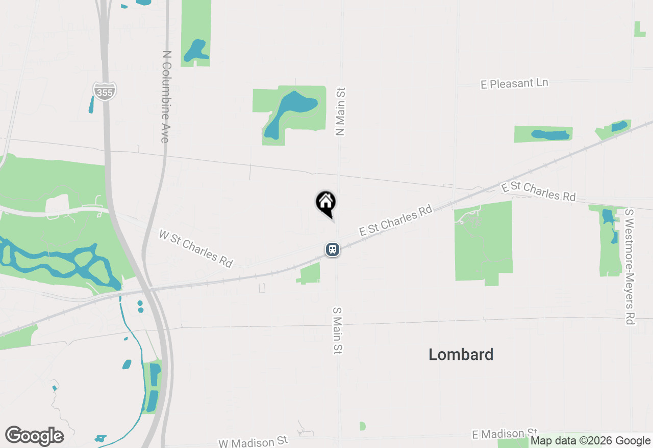 Map of 43 N Park Avenue #B1, Lombard, IL 60148