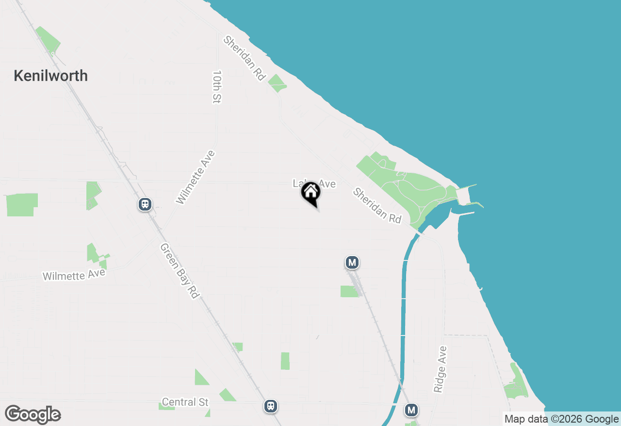 Map of (Address confidential), Wilmette, Illinois 60091