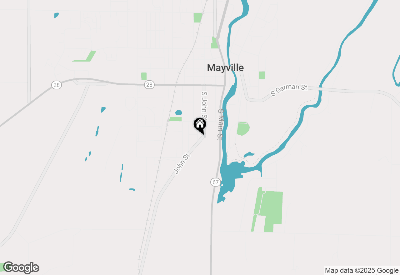Map of 502 Janssen Ave, Mayville, WI 53050