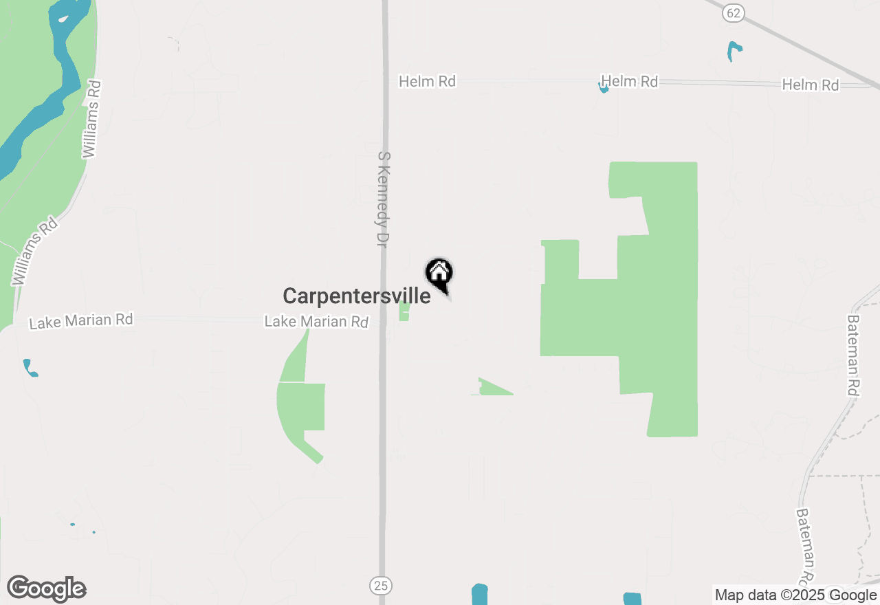 Map of 7 Hickory Drive, Carpentersville, IL 60110