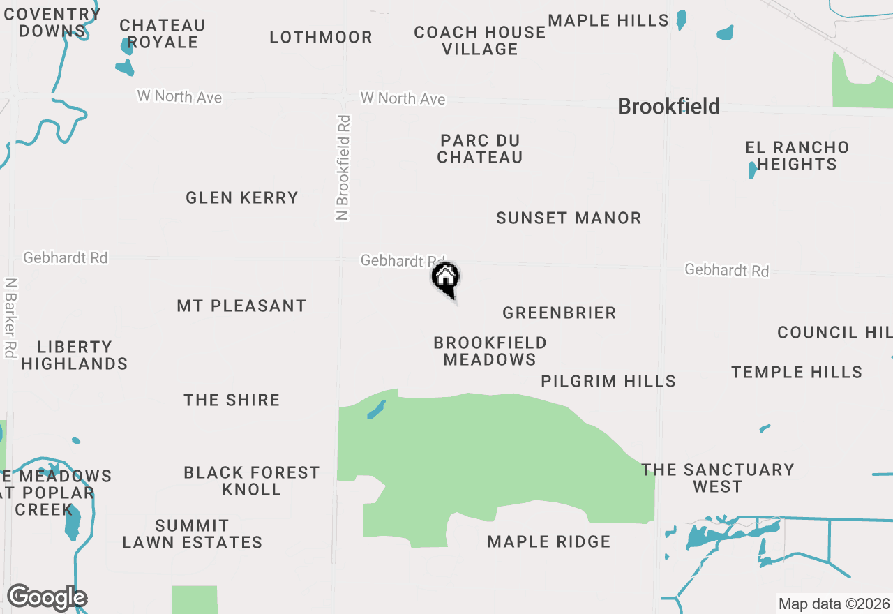 Map of 1565 Green Valley Blvd, Brookfield, WI 53045