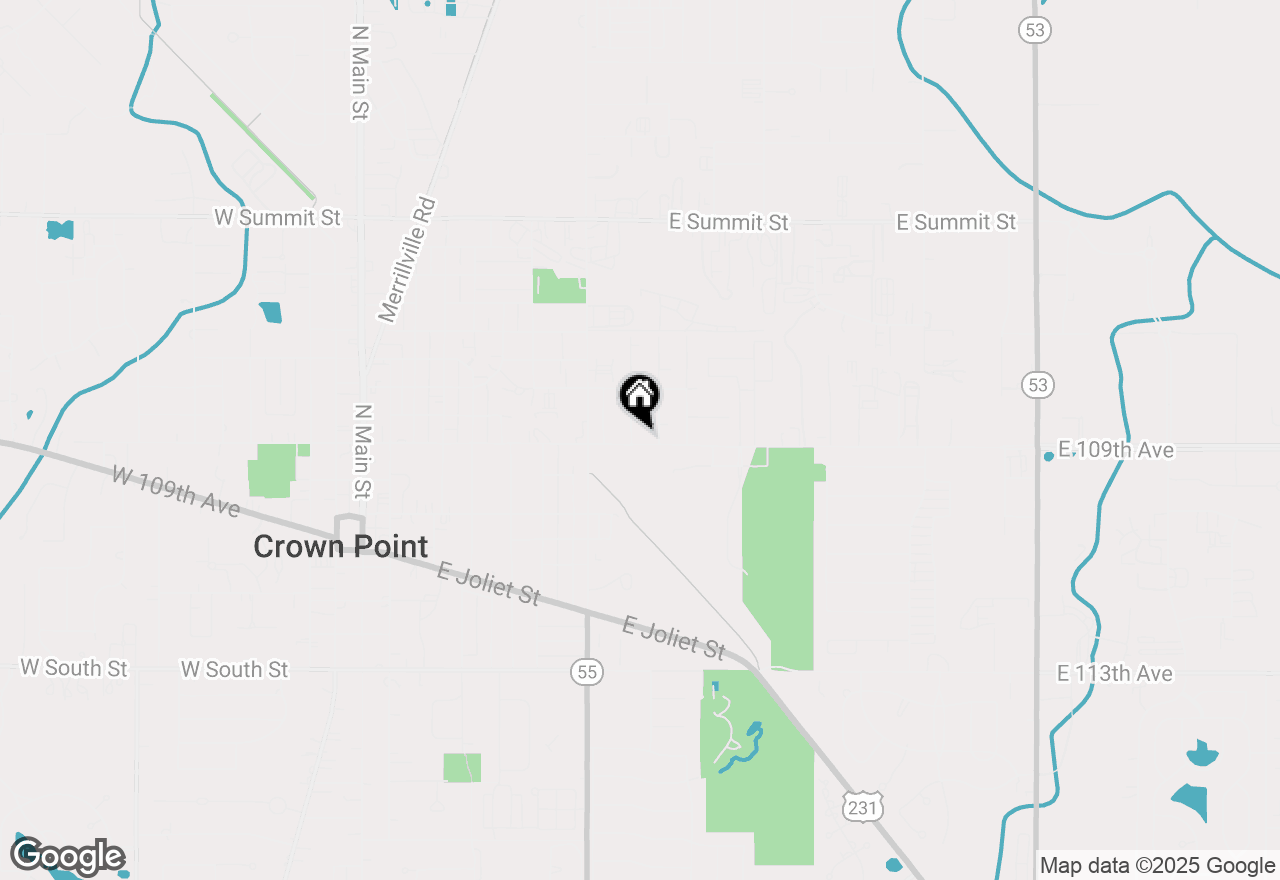Map of 300 N Park Street, Crown Point, IN 46307