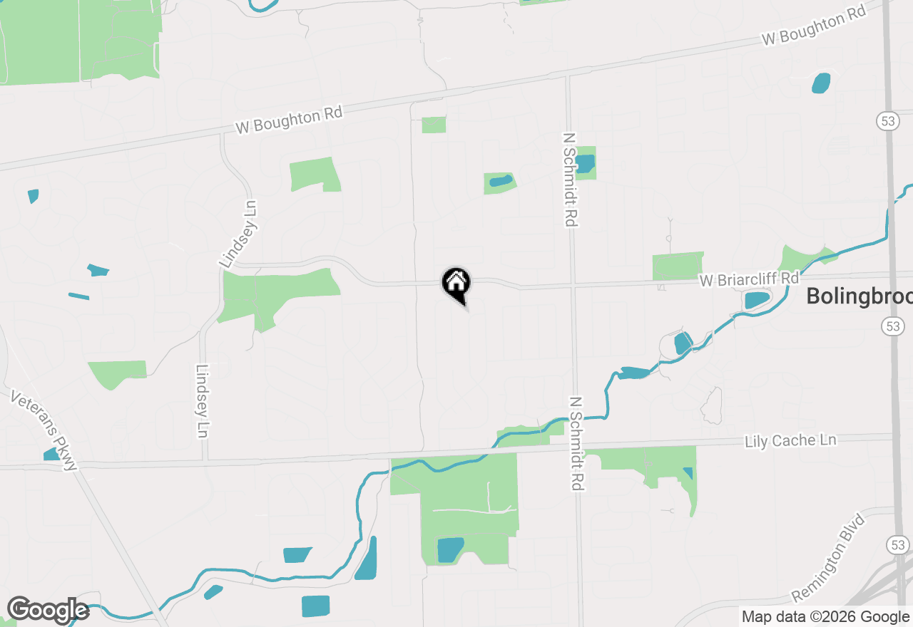 Map of 118 Springleaf Drive, Bolingbrook, IL 60440