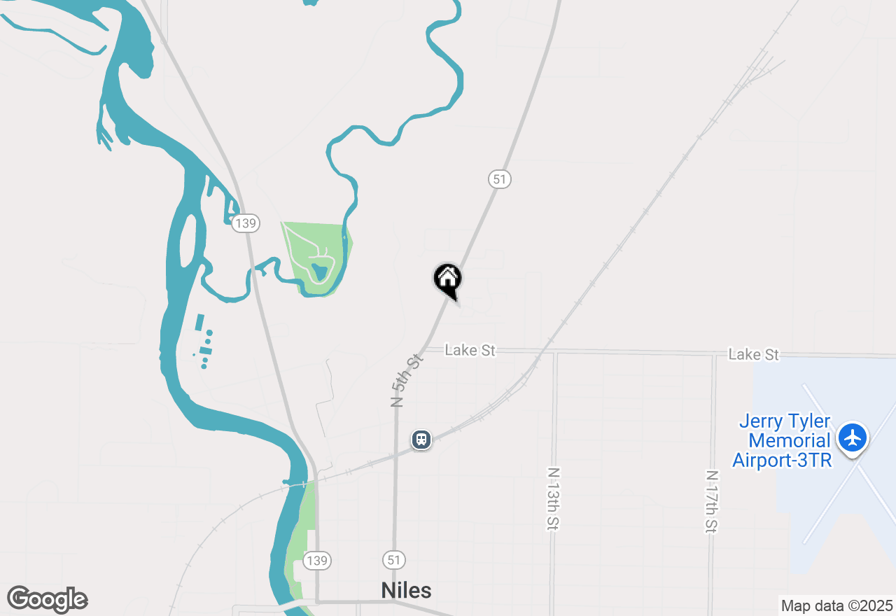 Map of 1603 N 5th Street, Niles, MI 49120