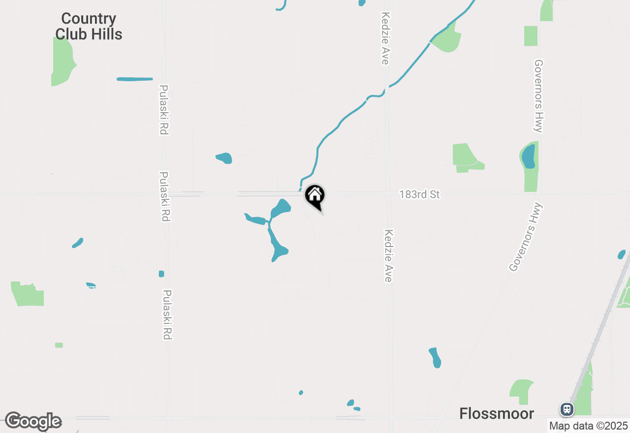 Map of 18404 Stonecreek Drive, Hazel Crest, IL 60429