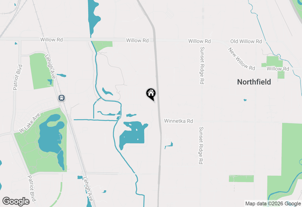 Map of 1716 Wildberry Drive #J, Glenview, IL 60025