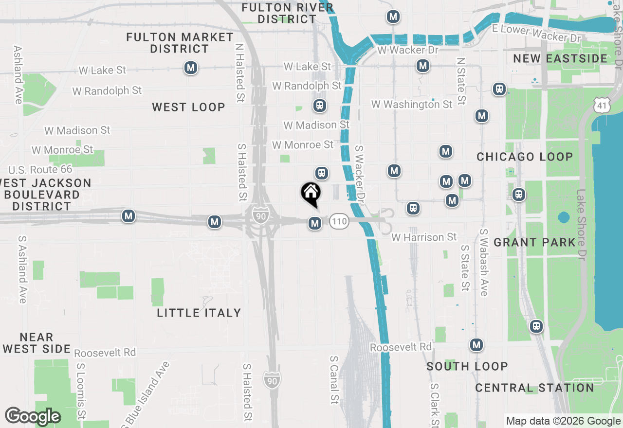 Map of 420 S Clinton Street #401, Chicago, IL 60607