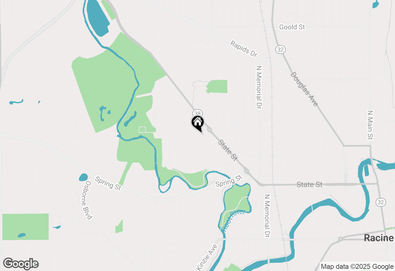 Map of 2219 W High St, Racine, WI 53404