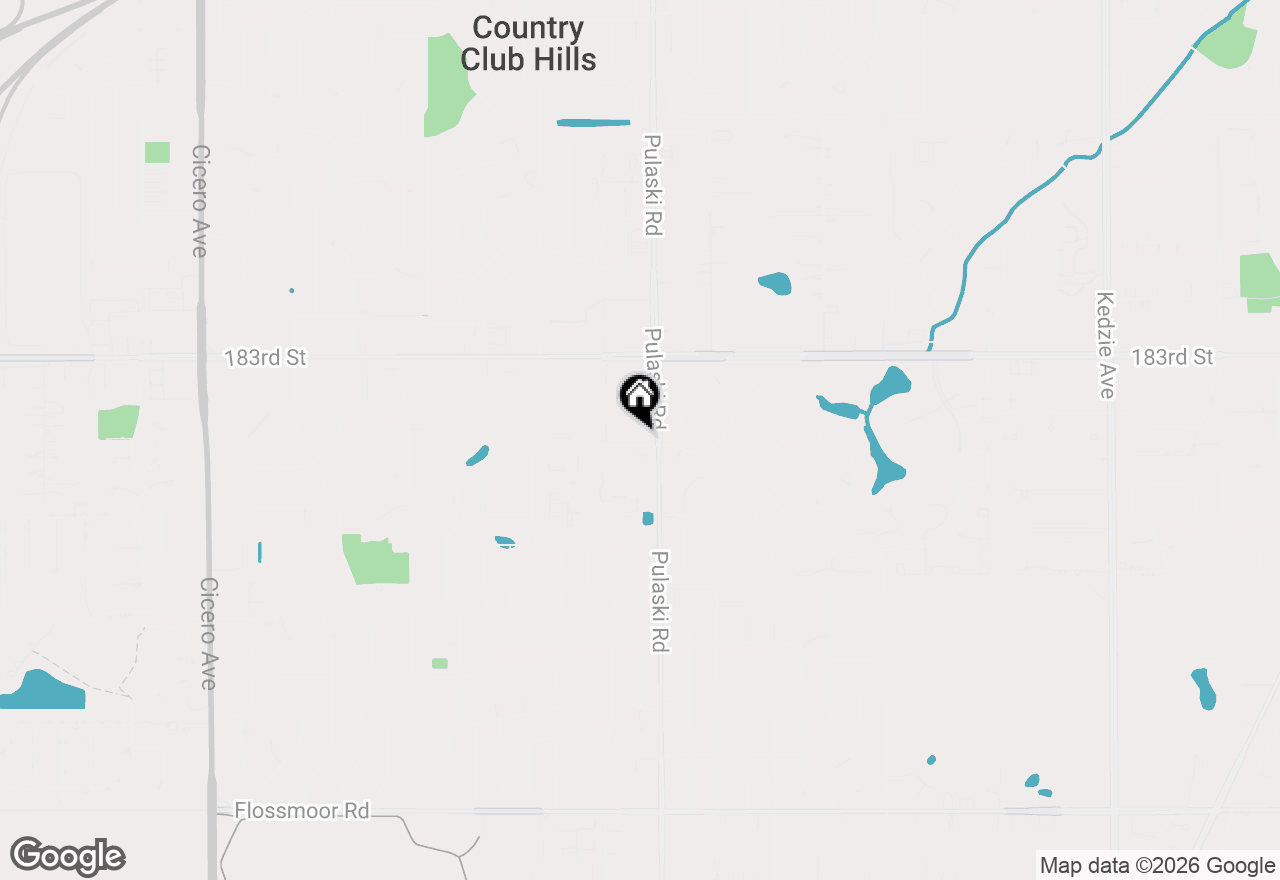 Map of 121 Williamsburg Road, Country Club Hills, IL 60478