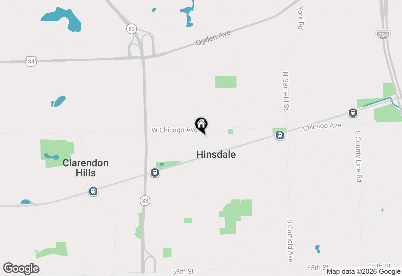 Map of 21 S Monroe, Hinsdale, IL 60521