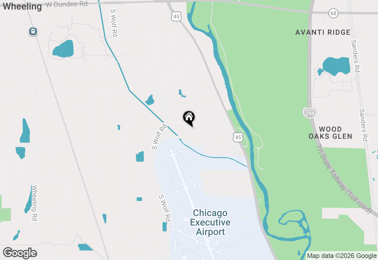 Map of 375 Plum Creek Drive #501, Wheeling, IL 60090