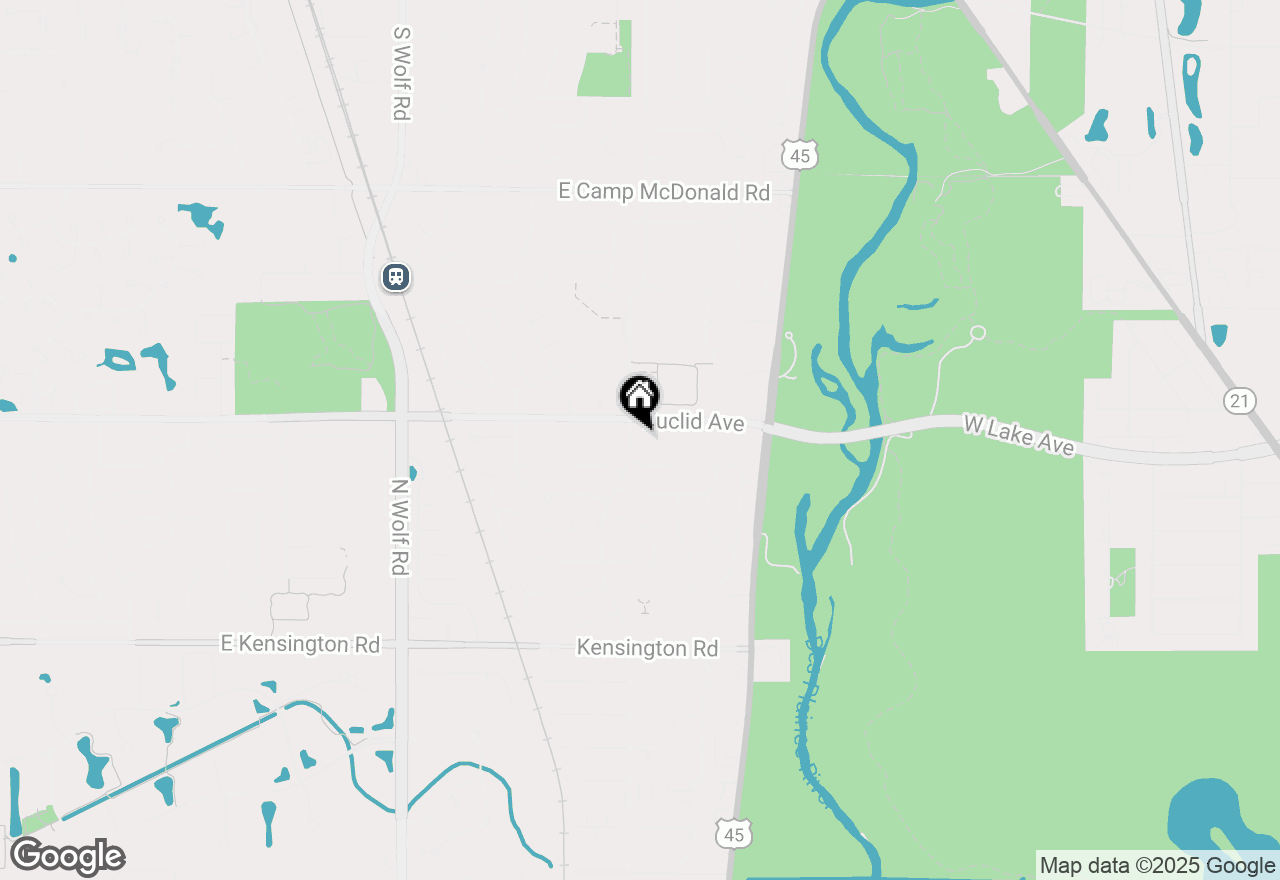 Map of 1203 N Burning Bush Lane, Mount Prospect, IL 60056