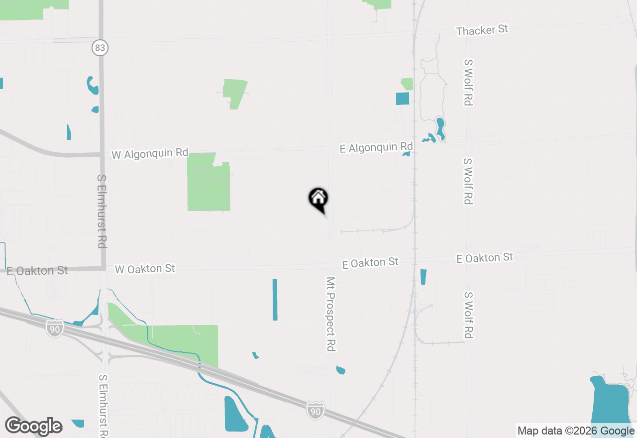 Map of 1426 Danbury Lane, Des Plaines, IL 60018