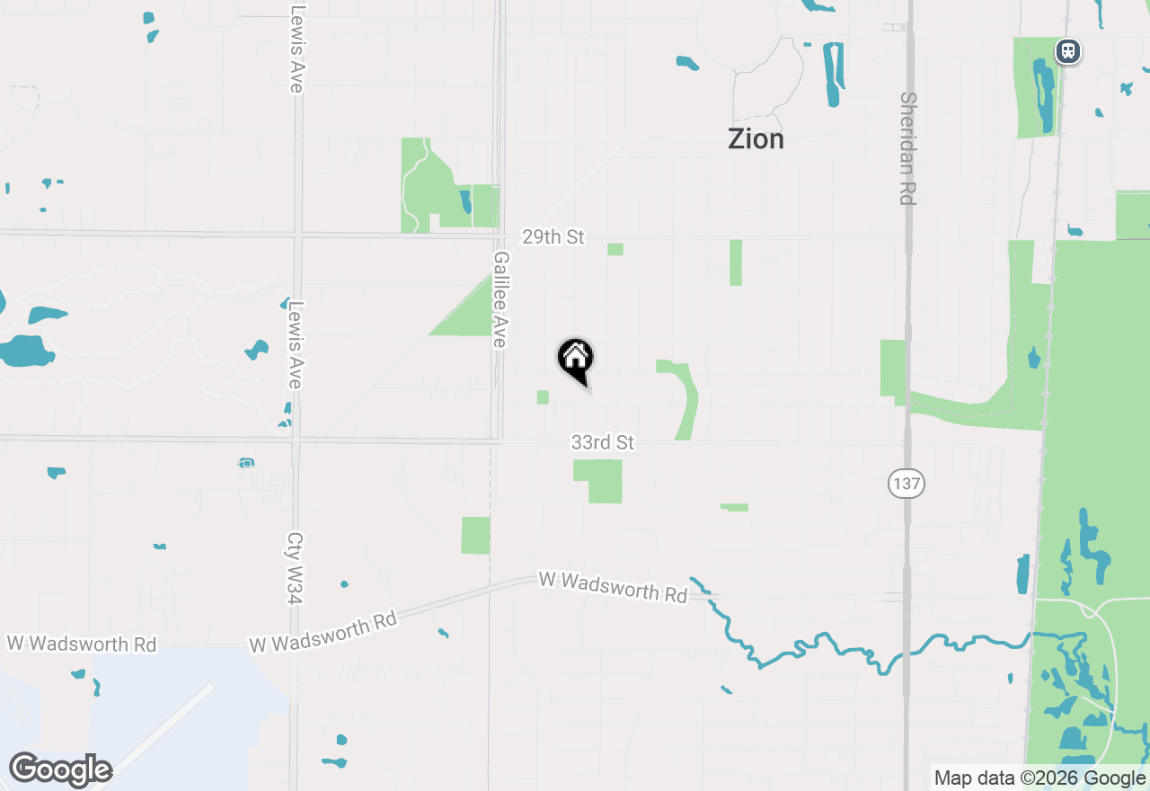 Map of 2113 Carmel Boulevard, Zion, IL 60099