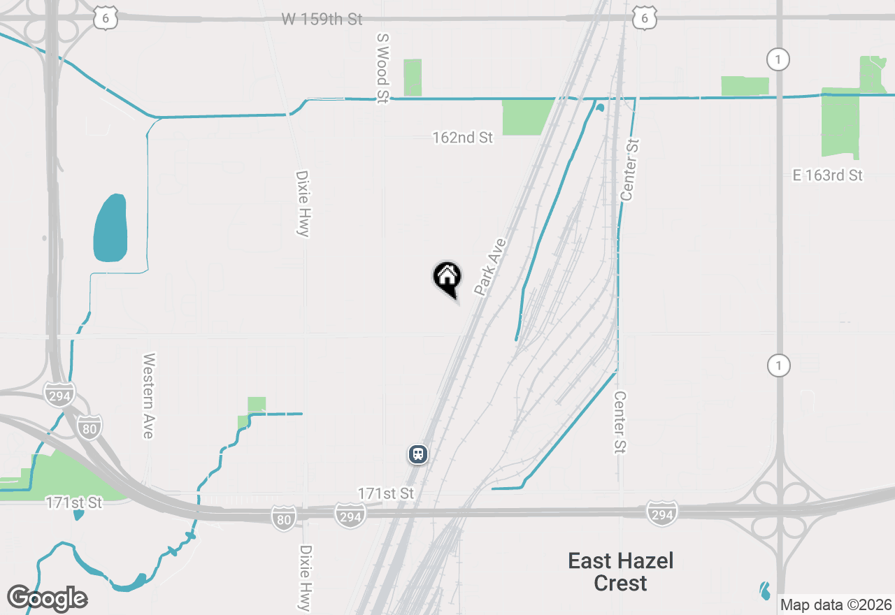 Map of 16619 Marshfield Avenue, Markham, IL 60428