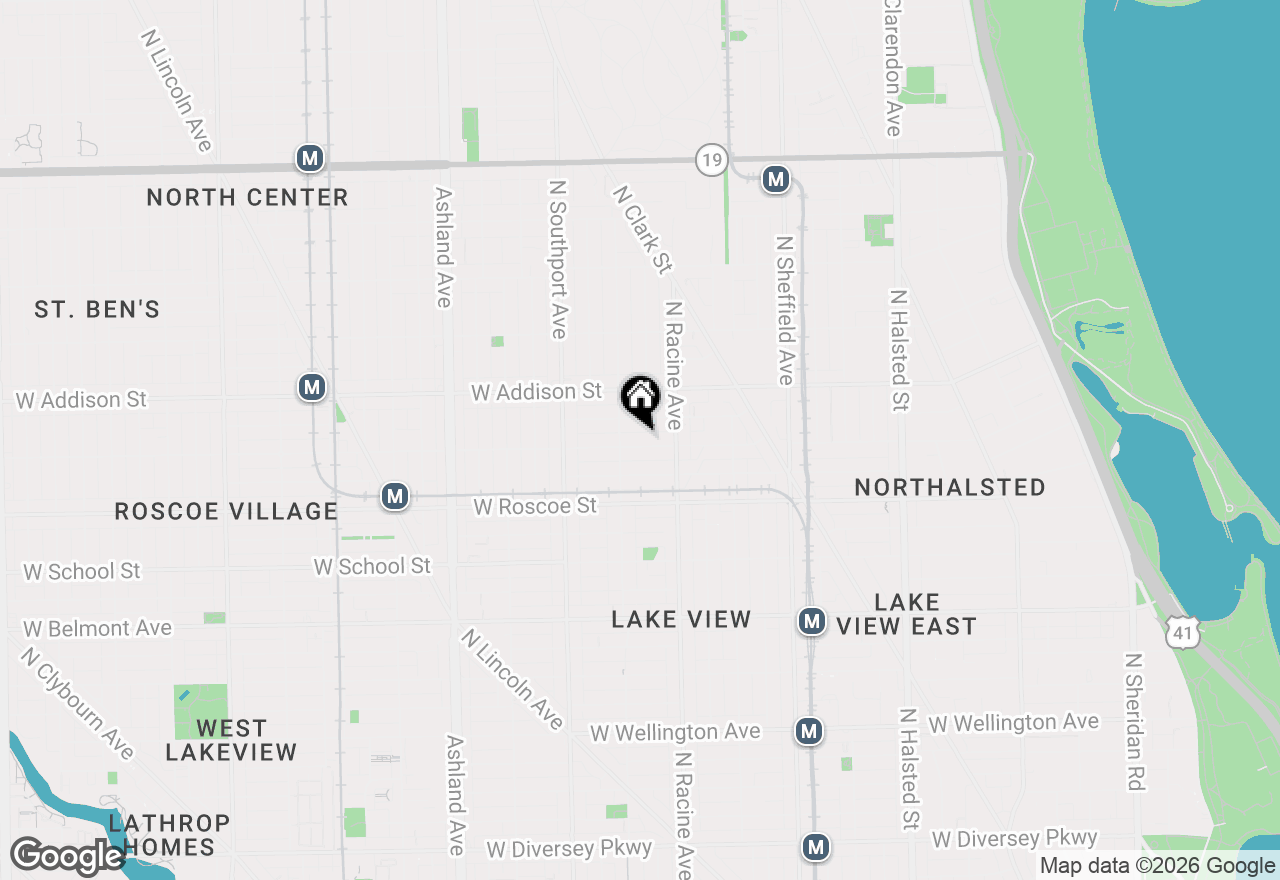 Map of 1240 W Cornelia Avenue, Chicago, IL 60657