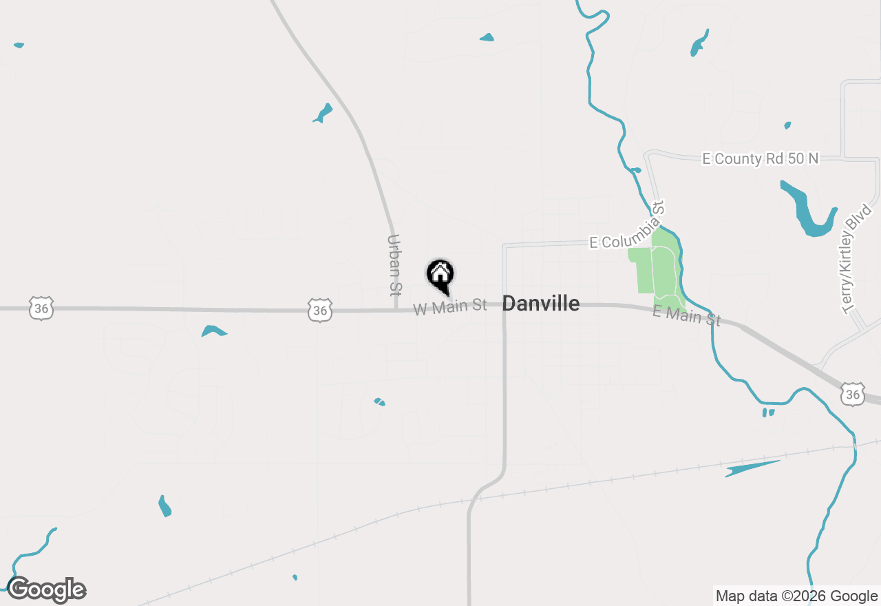 Map of 502 W Main Street, Danville, IN 46122