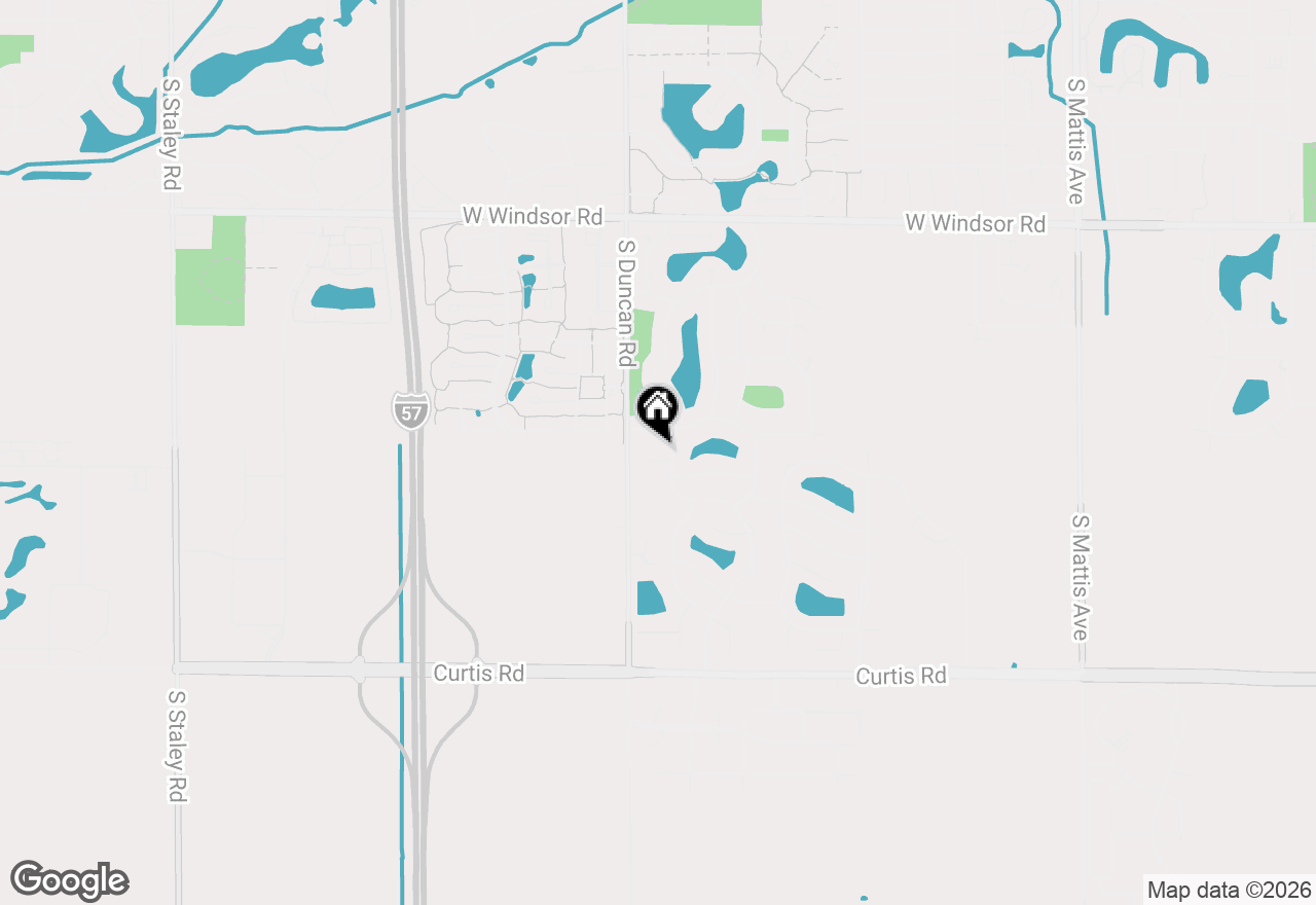 Map of 2904 River Oak Drive, Champaign, IL 61822