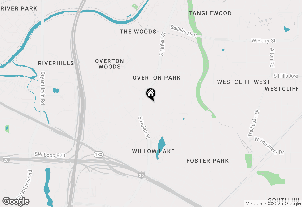Map of 4536 Cloudview Road, Fort Worth, TX 76109