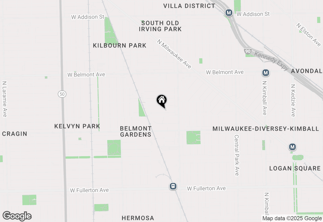 Map of 4109 W Oakdale Avenue, Chicago, IL 60641