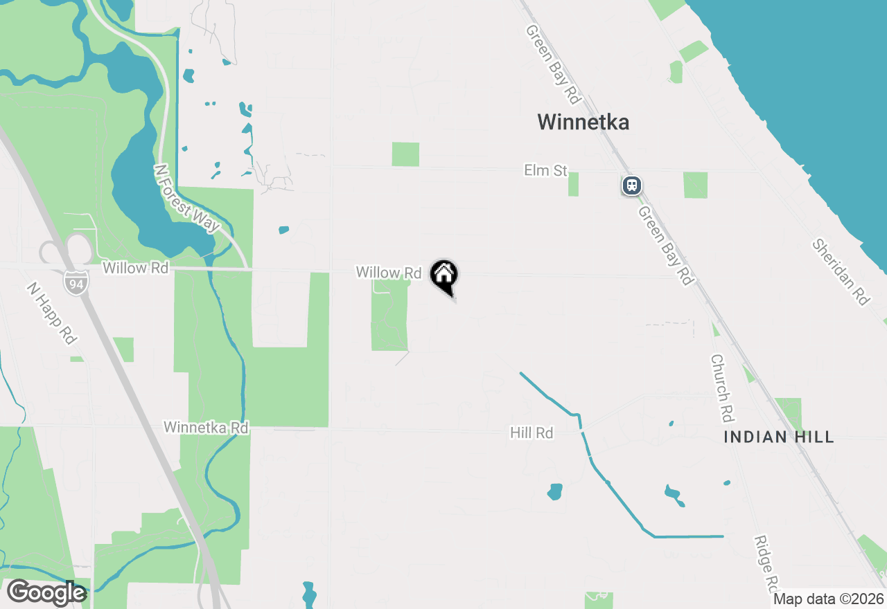 Map of 312 Rosewood Avenue, Winnetka, IL 60093