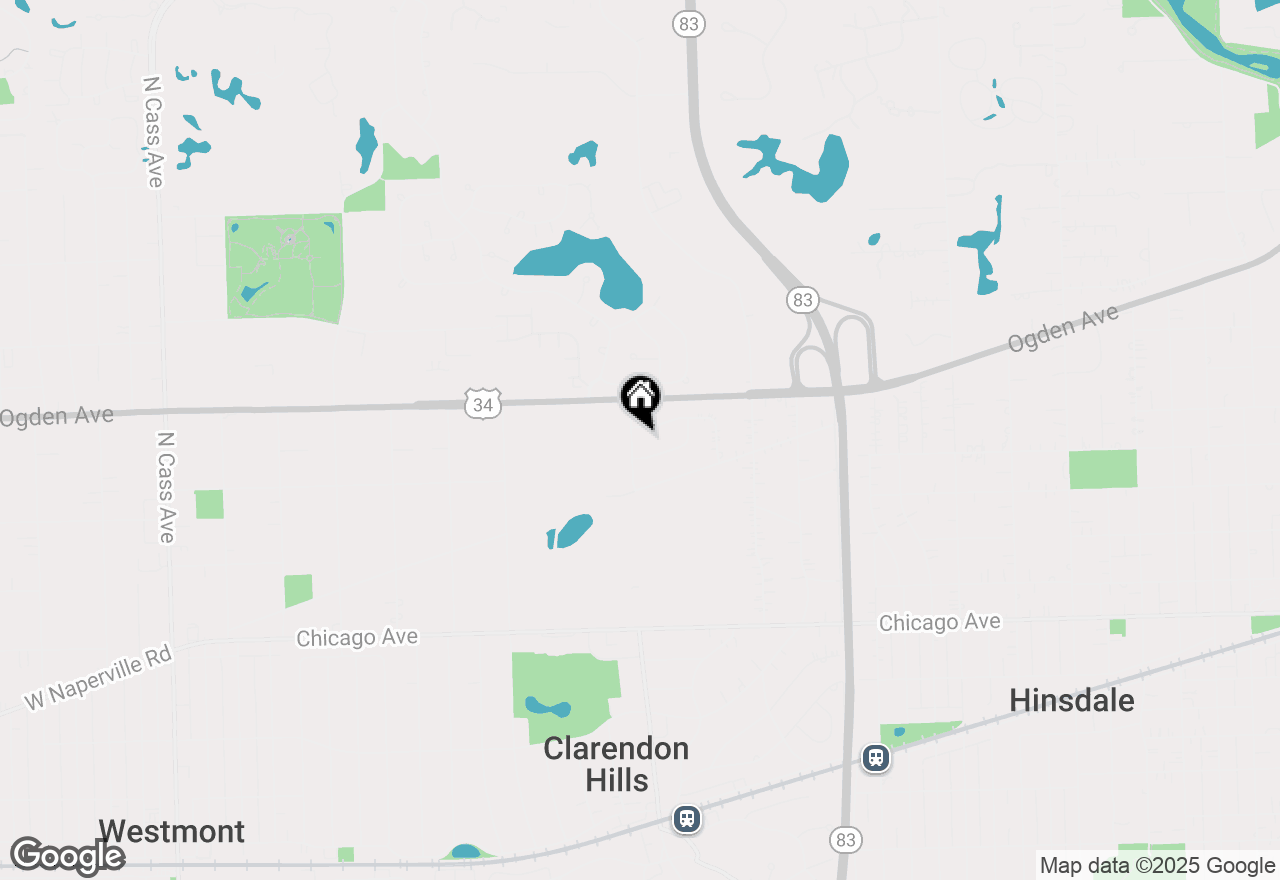Map of 275 Stonegate Road, Clarendon Hills, IL 60514