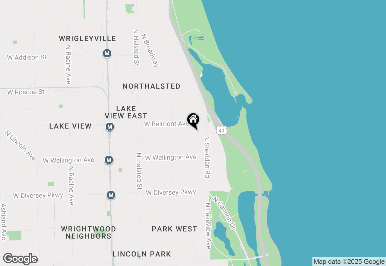 Map of 450 W Briar Place #4L, Chicago, IL 60657