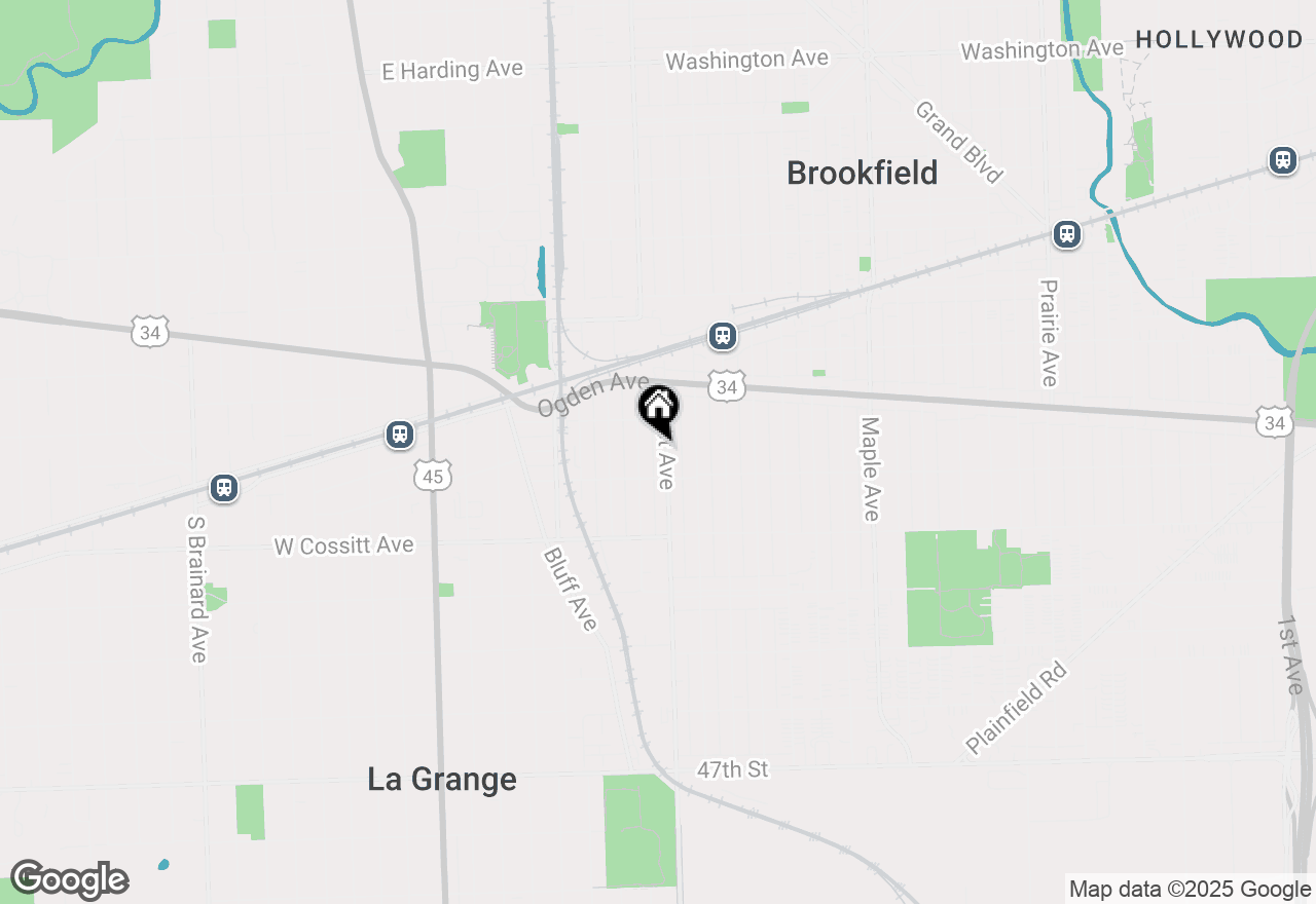 Map of 126 East Avenue, La Grange, IL 60525