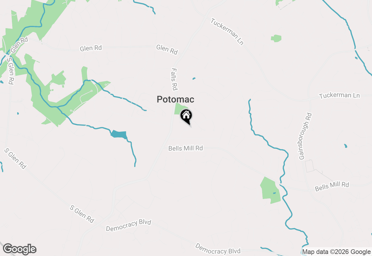 Map of 9217 Fall River Lane, Potomac, MD 20854