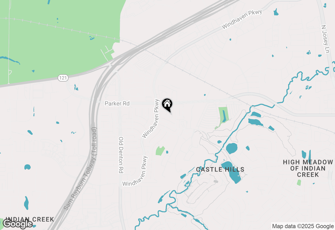 Map of 420 Red Castle Drive, Lewisville, TX 75056