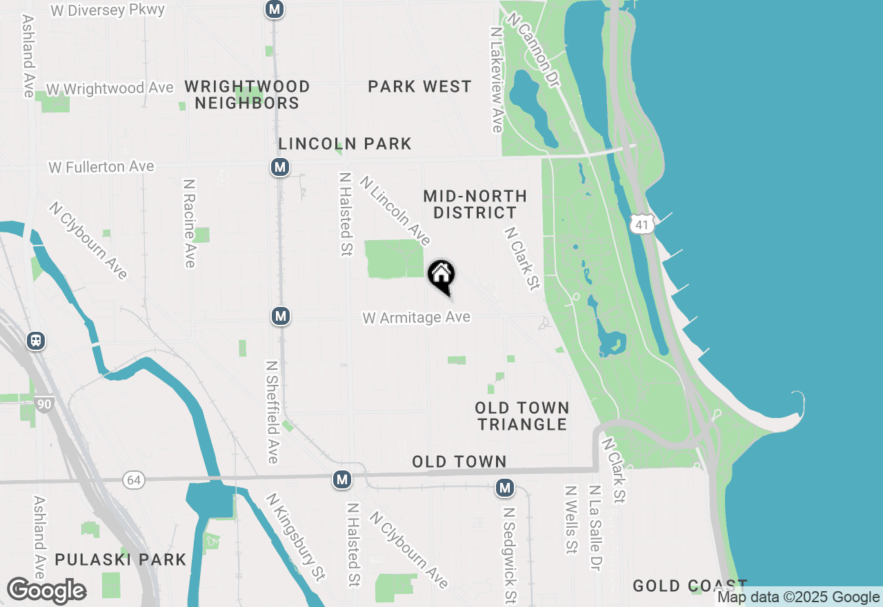 Map of 2018 N Mohawk Street #2, Chicago, IL 60614