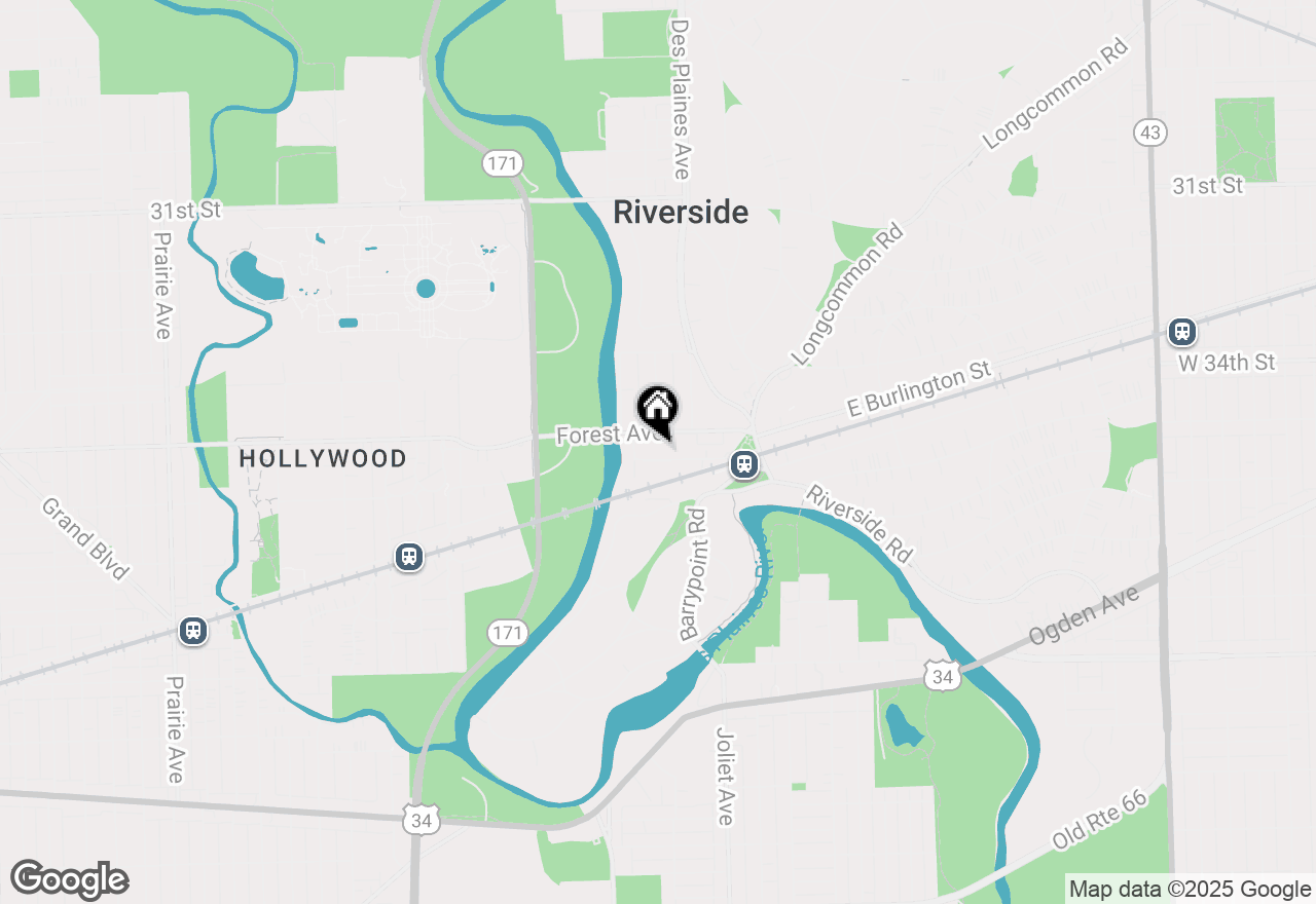 Map of 100 Pine Avenue #3, Riverside, IL 60546