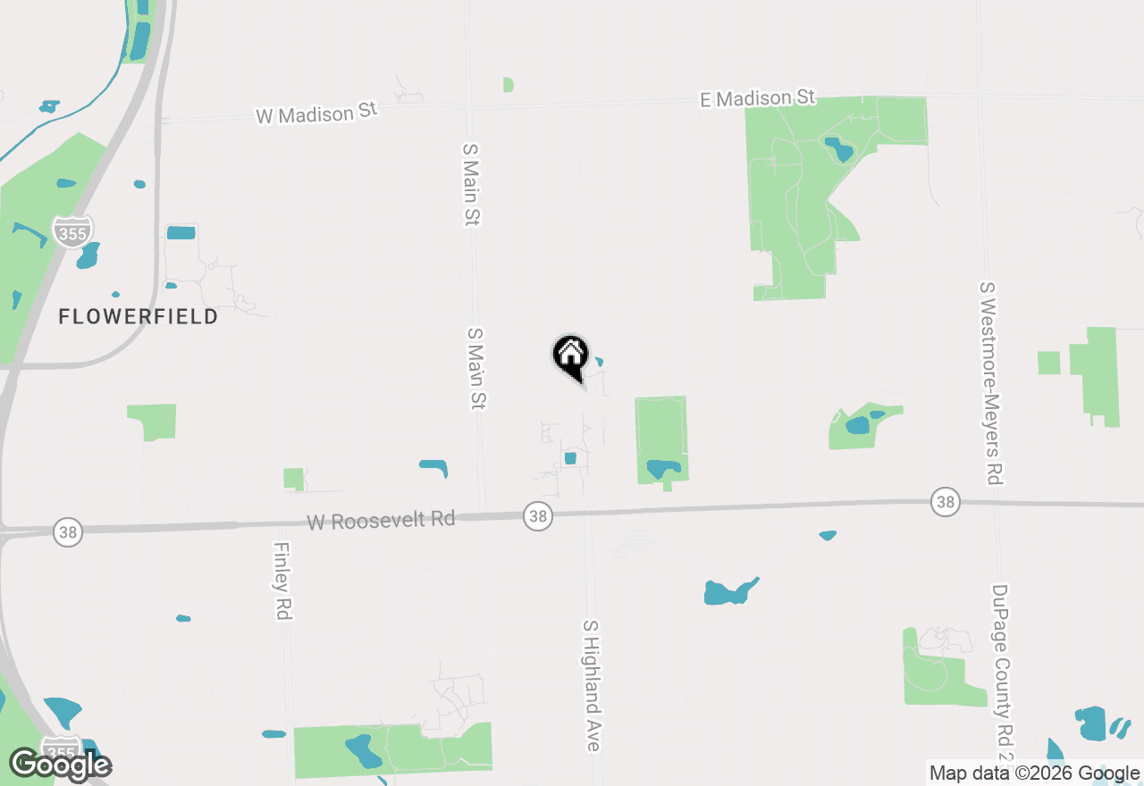 Map of 218 E Central Avenue, Lombard, IL 60148