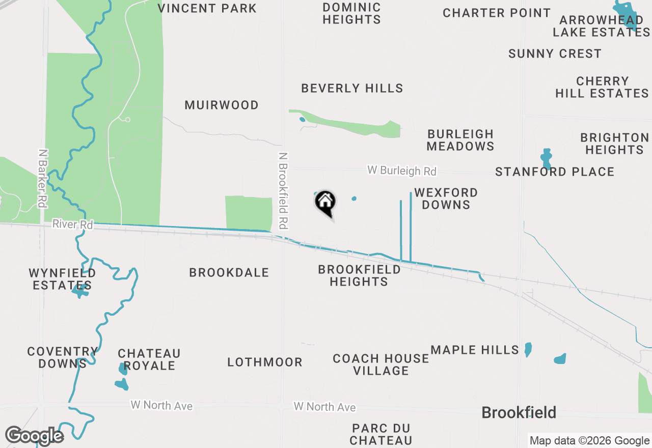 Map of 18520 Hoffman Ave, Brookfield, WI 53045