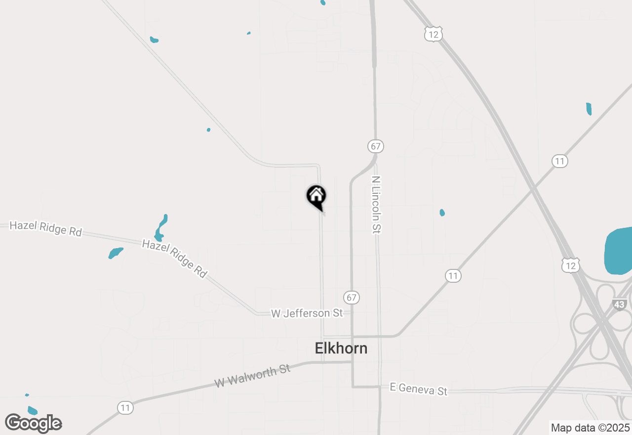 Map of 516 N Church St, Elkhorn, WI 53121
