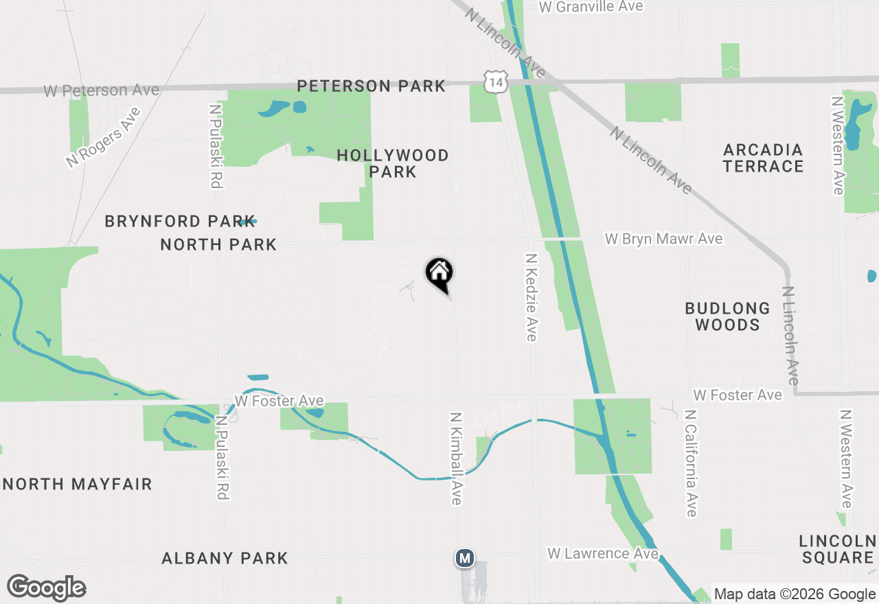 Map of 5425 N Bernard Street, Chicago, IL 60625