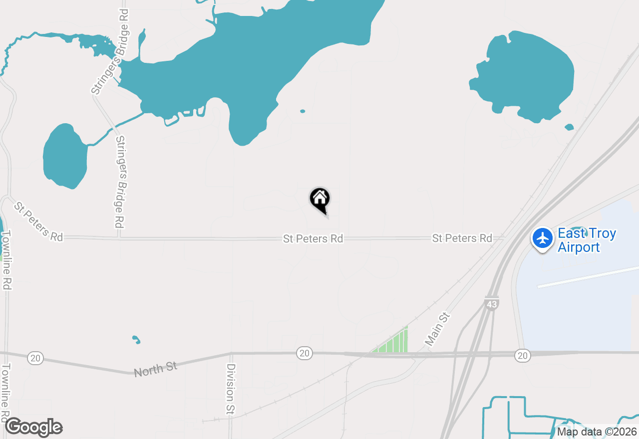 Map of 2707 Mapleton Ave, East Troy, WI 53120