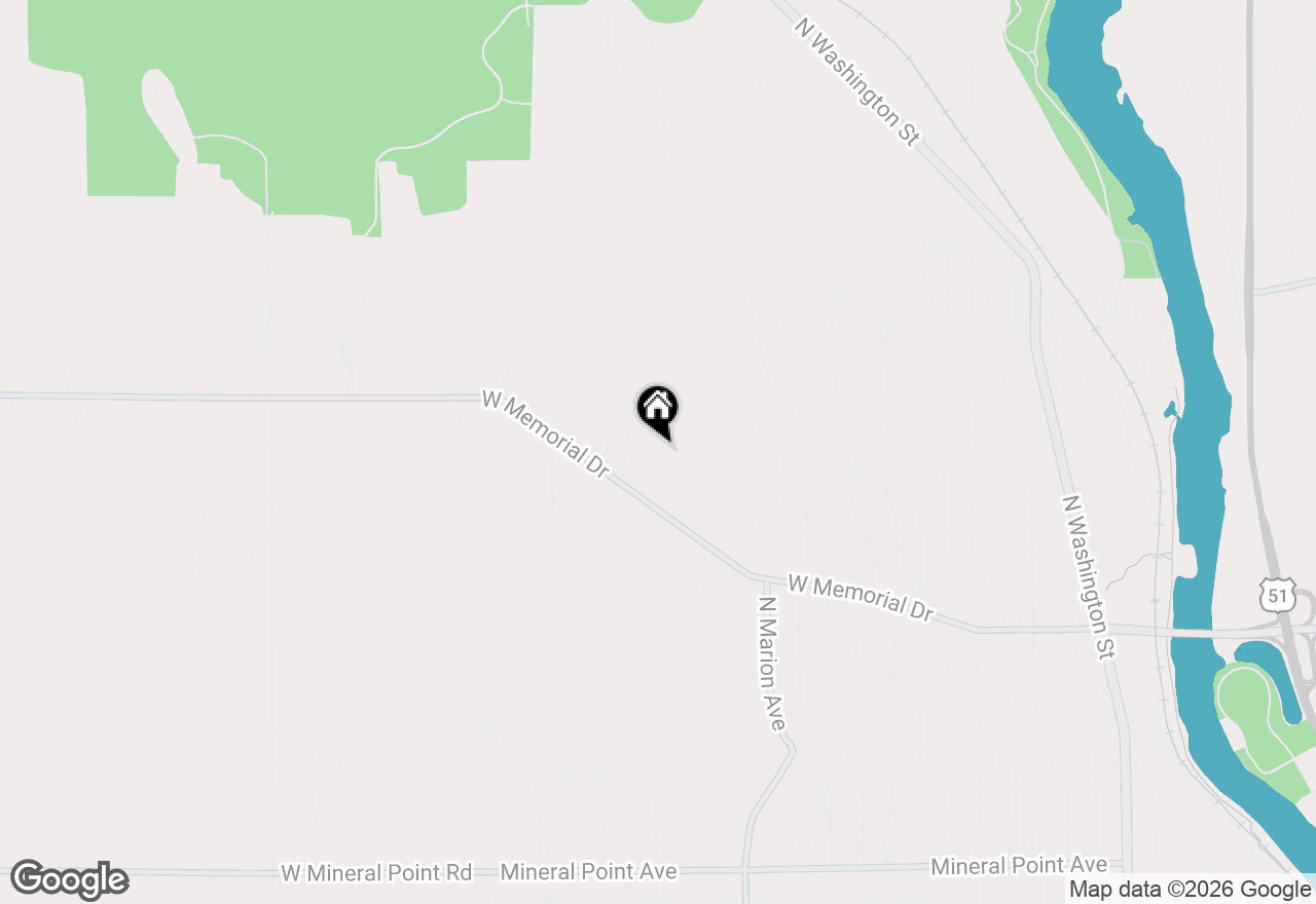 Map of 314 Country View Court, Janesville, WI 53548