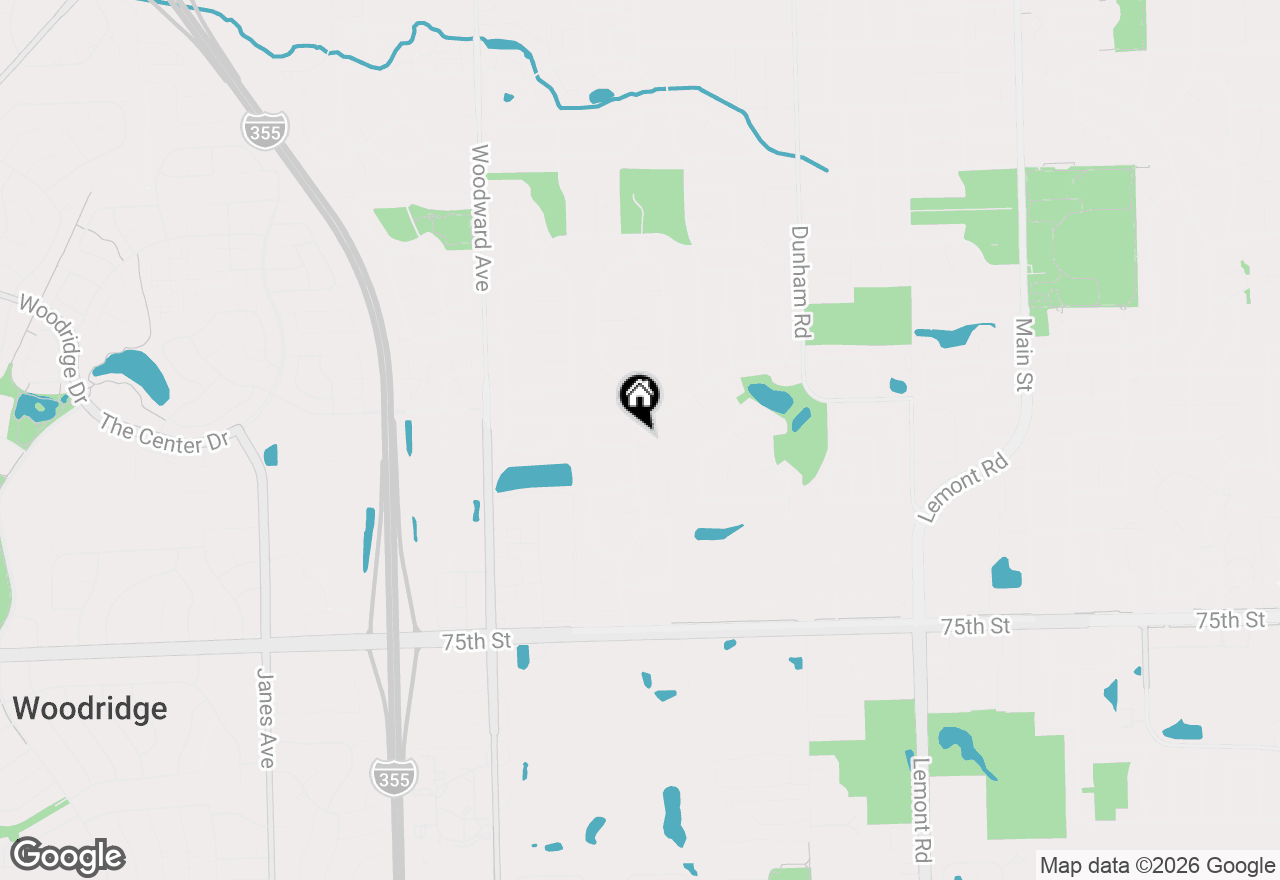 Map of 1622 Hatch Place, Downers Grove, IL 60516